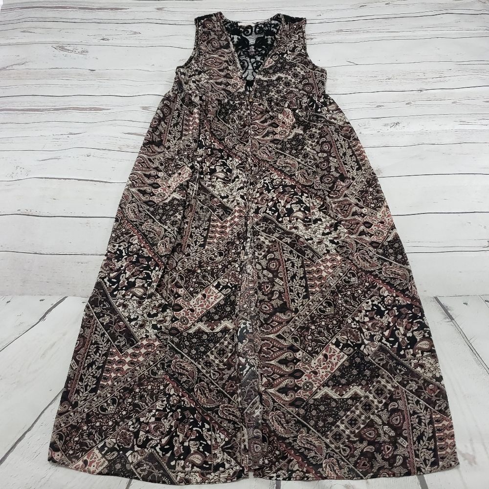 Soprano Top Size Small Sheer Wrap Embroidered Used